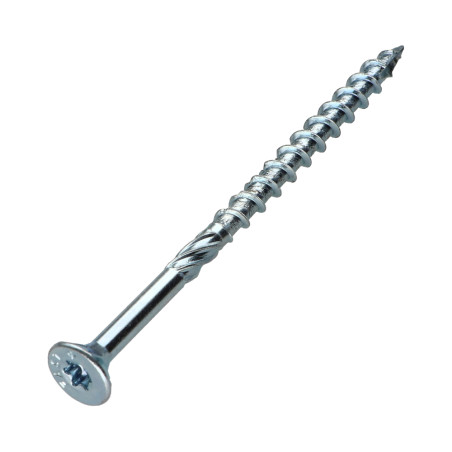 1 x Framing screws TEKOR Countersunk Head With Serration T30 6X100 Thread Length: 60 cut Type 17 Drilling Point Zinc