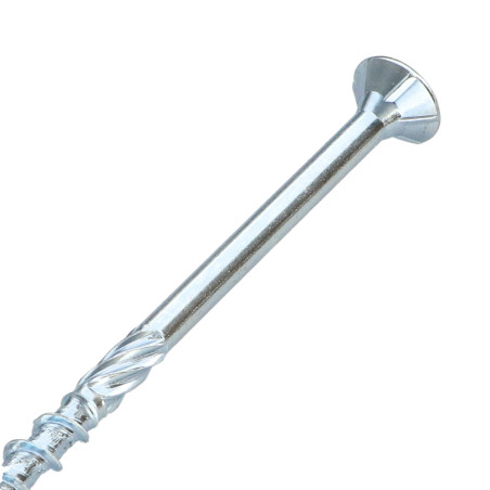 1 x Framing screws TEKOR Countersunk Head With Serration T30 6X140 Thread Length: 80 cut Type 17 Drilling Point Zinc