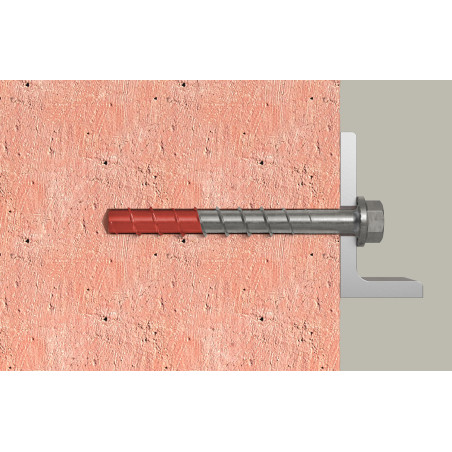 1 x Screw For Concrete Hexagonal Head FISCHER ULTRACUT FBS II US 8X140 Stainless Steel A4
