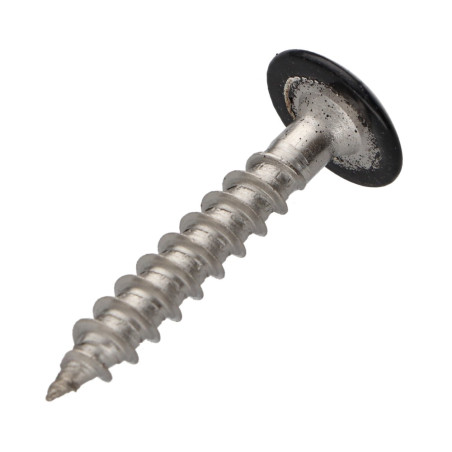 1 x Screw Truss 6X35 Thread Length: 30 T30 Stainless Steel A2 Painted Black Ral9005/Jet Black