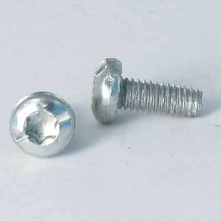 1 x Self Tapping Screw Pan Head Torx Thread Length: Slotted 5X12 With Serration Zinc Plated