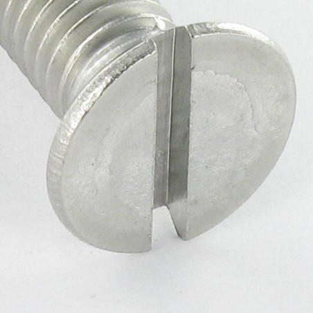 1 x Machine Screw Stainless Steel A2 Countersunk Head Slotted M8X35