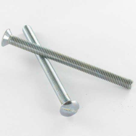 1 x Machine Screw Pan Countersunk Head Slotted M2.5X2 Zinc Plated micro screw