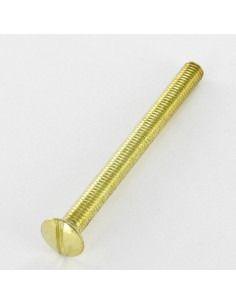 Machine Screw Pan Countersunk Head Slotted M5X40 Brass...