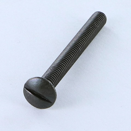 1 x Machine Screw Pan Countersunk Head Slotted M4X50 Black Zinc Plated