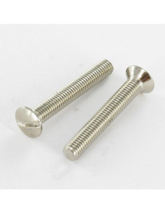 Machine Screw Pan Countersunk Head Slotted M6X35 Nickel...
