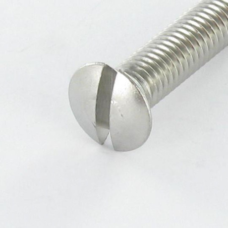 1 x Machine Screw Pan Countersunk Head Slotted M4X70 Thread Length: 40 Secable Brass