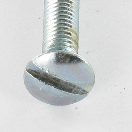 1 x Machine Screw Pan Countersunk Head Slotted M4.8X40 Head Diameter: 9.5 BO Zinc Plated