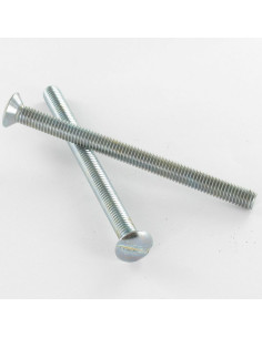 Machine Screw Pan Countersunk Head Slotted M6X80 Zinc Plated