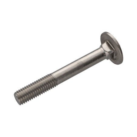 1 x Carriage Bolt Stainless Steel A2 M6X90 Full Thread