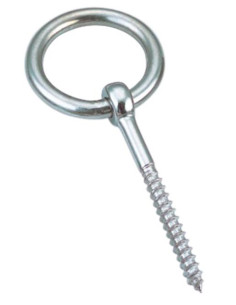 Piton Ring thread Wood 12X100 Thread Length: 80 Stainless...