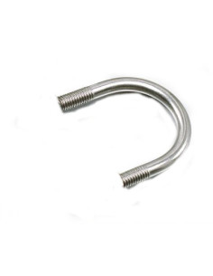 U-Bolt Yellow Zinc Round bottom PROF278 Tube 133 M12/70/