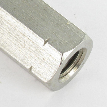 1 x Coupling Nut Hexagonal 17X30 M10 Stainless Steel DIN6334