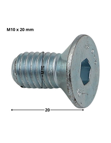 1 x Machine Screw Flat Head Hexagon Recess...