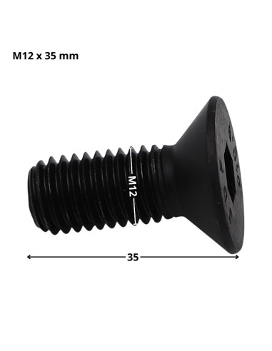 1 x Machine Screw Flat Head Hexagon Recess...