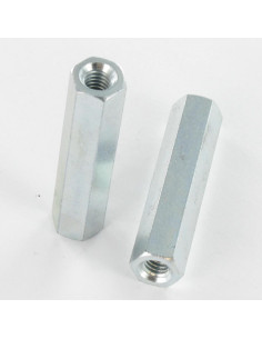 Coupling Nut Hexagonal 10X45 M6 Zinc Plated 2