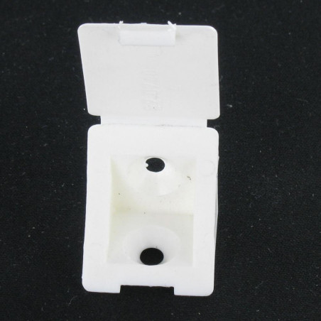 1 x Flange TRIANGLE Plastique 2 Hole White