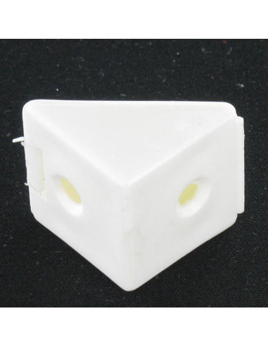 1 x Flange TRIANGLE Plastique 2 Hole White