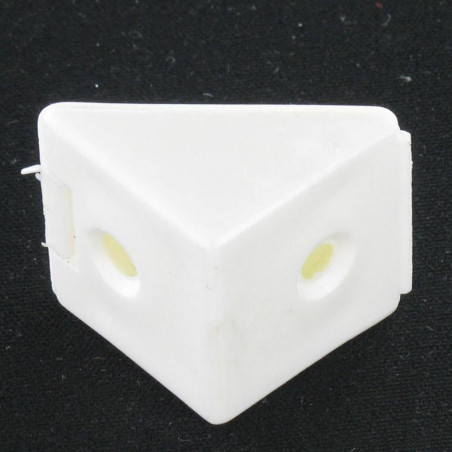 1 x Flange TRIANGLE Plastique 2 Hole White