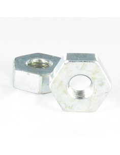 Nut Zinc Plated Hexagonal M12 Thickness 10.5 Across Flat 26