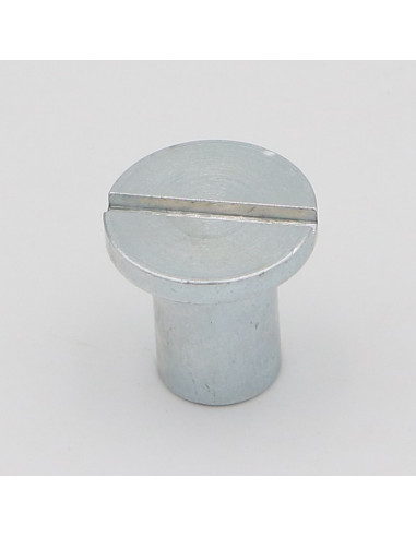 1 x Nut Head Flat Slotted 20X20 M10 Zinc Plated