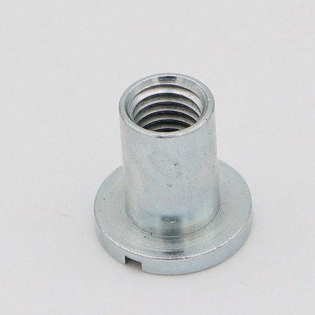 1 x Nut Head Flat Slotted 20X20 M10 Zinc Plated