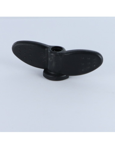 1 x Nut With Wings M8 Nylon Black
