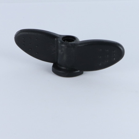 1 x Nut With Wings M8 Nylon Black