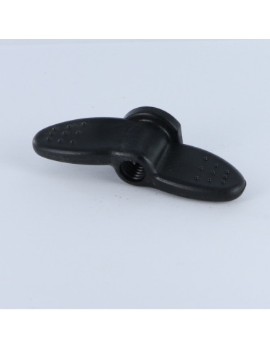 1 x Nut With Wings M8 black nylon