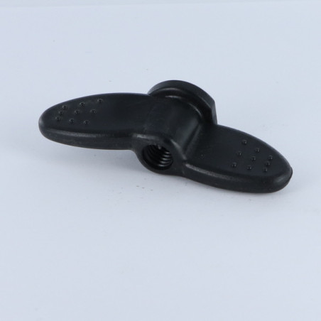 1 x Nut With Wings M8 Nylon Black