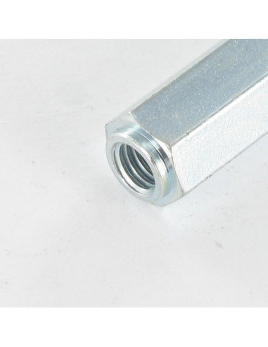 1 x Coupling Nut Cylindrical 10X30 M6 Zinc Plated