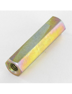 Coupling Nut Hexagonal Yellow Zinc 10X40 M6