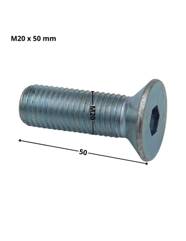1 x Machine Screw Flat Head Hexagon Recess...