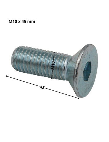 1 x Machine Screw Flat Head Hexagon Recess...