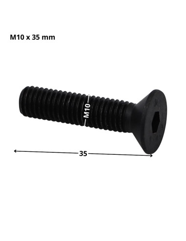 1 x Machine Screw Flat Head Hexagon Recess...