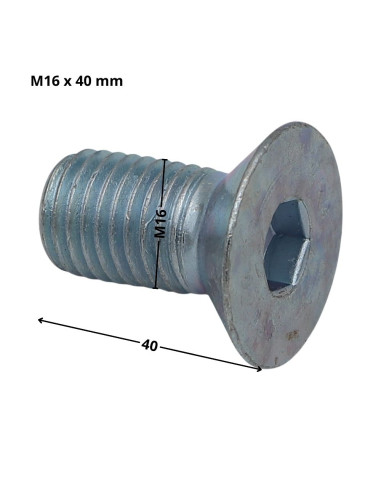 1 x Machine Screw Flat Head Hexagon Recess...