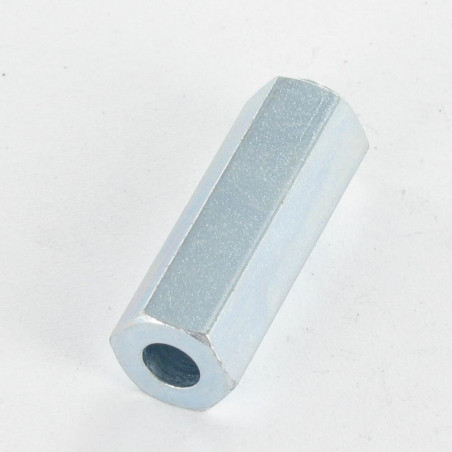 1 x Coupling Nut Hexagonal to COLLAR 10X30 Thread Length: M6X15 Zinc Plated
