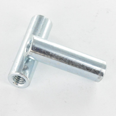 1 x Coupling Nut Cylindrical 10X35 M6 Zinc Plated