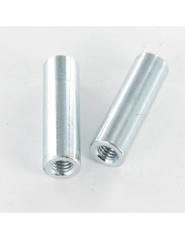 1 x Coupling Nut Cylindrical 10X35 M6 Zinc Plated