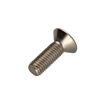 1 x Machine Screw Flat Head Hexagon Recess Hexagon Socket 5 M8X25 Full Thread Class 10.9 Nickel