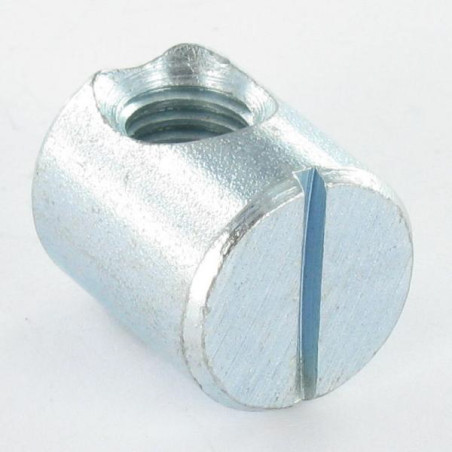 1 x Barrel nut 10X14 M6 OFF-CENTRAL Zinc Plated