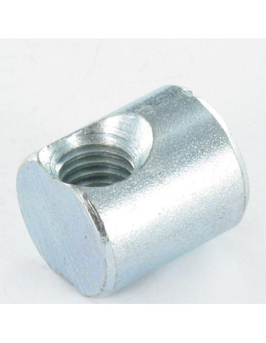 1 x Barrel nut 10X14 M6 OFF-CENTRAL Zinc Plated