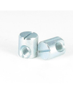 Barrel nut Zinc Plated 15X15 Self Tapping M6 DECENTR