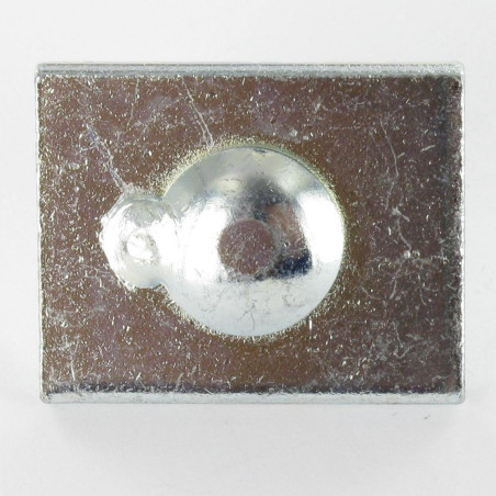 1 x PLATE 40X32X5 + Carriage Bolt 8X25 Zinc Plated