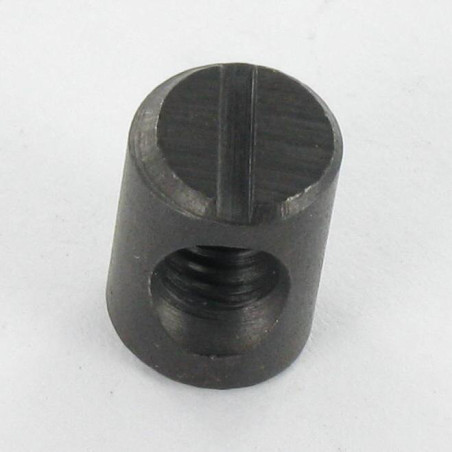 1 x Barrel nut 10X14 M6 CENTER Black Zinc Plated