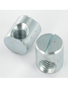 Barrel nut 15X17 M8 CENTER Zinc Plated