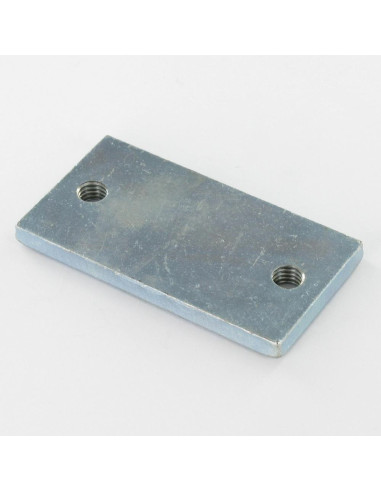 1 x BROCHURE 2 Hole 75X40X6 M8 Zinc Plated