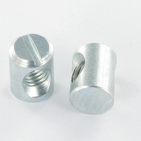 1 x Barrel nut 10X14 M6 CENTER Zinc Plated