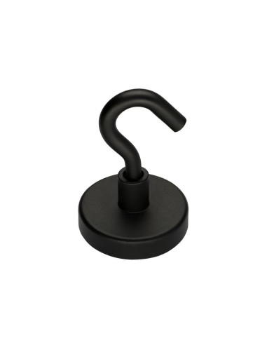 1 x Hook magnetic Diameter 36 Black Zinc Plated
