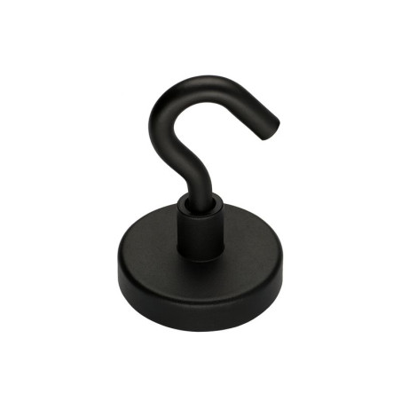 1 x Hook magnetic Diameter 36 Black Zinc Plated